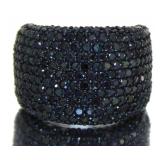 Stunning 4.00 ct Black Diamond Cocktail Ring