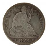 1854-O Seated Liberty SIlver Half Dollar