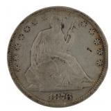 1876 Seated Liberty Silver Half Dollar