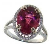 14kt Gold 6.09 ct Tourmaline & Diamond Ring