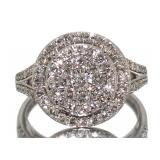 10kt Gold Round Briliant 1.00 ct Diamond Ring