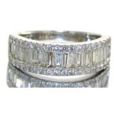 14kt Gold 1.50 ct Baguette Diamond Ring