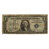 1935 A Blue Seal Silver Certificate Short Snorter