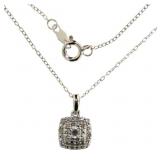 Cushion Cut Diamond Necklace