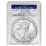 2021- First Strike PCGS MS69 Silver American Eagle