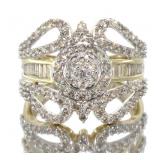 10kt Gold Brilliant 1.50 ct Diamond Cocktail Ring