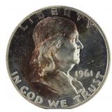 1961 BU Franklin Silver Half Dollar