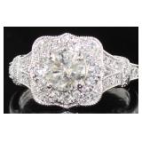 14kt Gold 1.42 ct Round Brilliant Diamond Ring