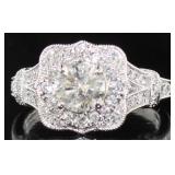 14kt Gold 1.42 ct Round Brilliant Diamond Ring