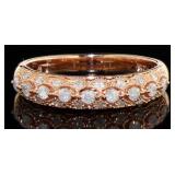 Rose Gold 2/5 ct Diamond Wedding Band