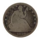1859-O Seated Liberty Silver Half Dollar