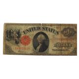 Series 1917 Red Seal Large US Legal Tender Note