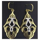 XX-Large Diamond Accent Chandelier Earrings