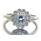 Brilliant Natural Aquamarine Dinner Ring