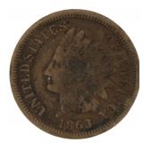 1863 Indian Head Copper Nickel Cent