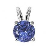 Brilliant Round 2.05 ct Tanzanite Pendant