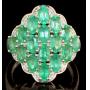 Natural 3.35 ct Zambia Emerald & ZIrcon Ring