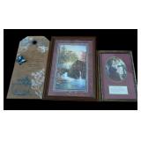 (2) Framed Prints & Wall Plaque