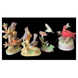 (4) Bisque  Birds