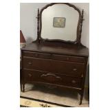 Antique Dresser & Mirror
