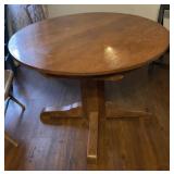 Round Oak Pedestal Table
