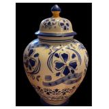 Blue & White Cookie Jar Handmade for Nonnie