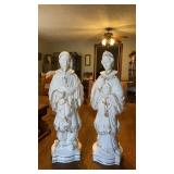 Mary & Joseph Handmade Ceramic (Repaired)