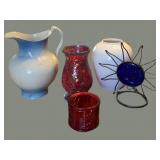 (5) Pc Home Decor (Pitcher Repaired)