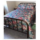 Iron Bed, Comforter & Free Mattress & Box