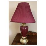 Burgandy Lamp (Shade Needs Work)