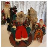 Lot of 4 Santas