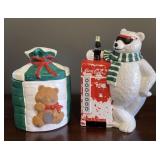 Coca Cola Bear & Christmas Bag Cookie Jar (Paint