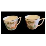 Maw & Paw Coffee Cups