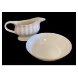 Gravy Boat & (2) Vegetable Bowls