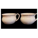 (2) Brush Chamber Pots
