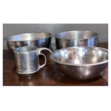 Stainless Mixing Bowls & Sifter