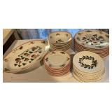 34pc Chirstmas Dishes