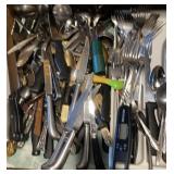 Drawer Full Silverware, Kitchen Utensils & Knives