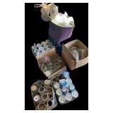 Large Tote & 6 Boxes Canning Jars (