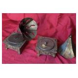(2) Copper Phonographs