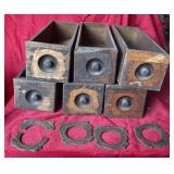 Lot of Vintage Sewing Machine Drawers