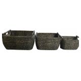 3 pc Wicker Basket Set