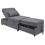 Ashley Thrall Gray Single Seat Pop Up Sleeper