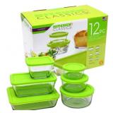 12pc Kitchen Classics Glass Food Storage System