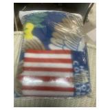 Vibrant USA 50x60 Throw Blanket