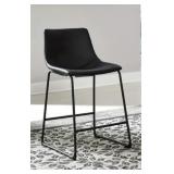 Ashley D372 Centiar 24-in Black Bucket Stool