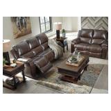 Ashley U33301 DBL REC Leather Sofa & Love Seat