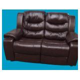 Klaussner Leather Loveseat Showroom Model