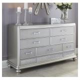 Ashley b650 Large Silver Dresser