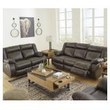 Ashley 535 Denoron PWR Reclining Sofa & Love Seat